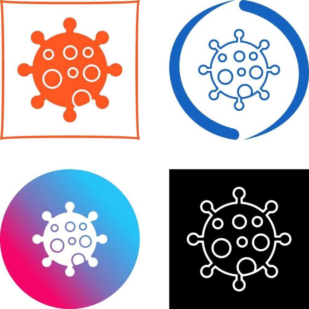 Virus Icon Design Stock Free