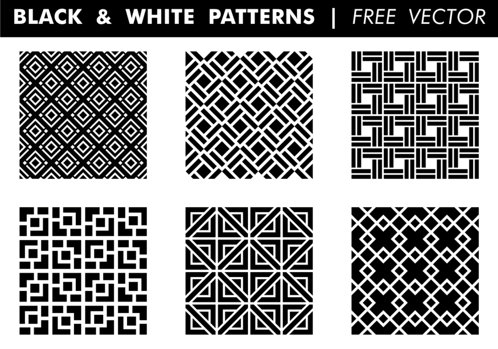 Black White Patterns Free Vector Free Vector and Free SVG