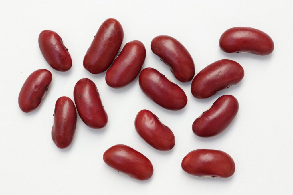 Red beans isolated on white background Stock Free