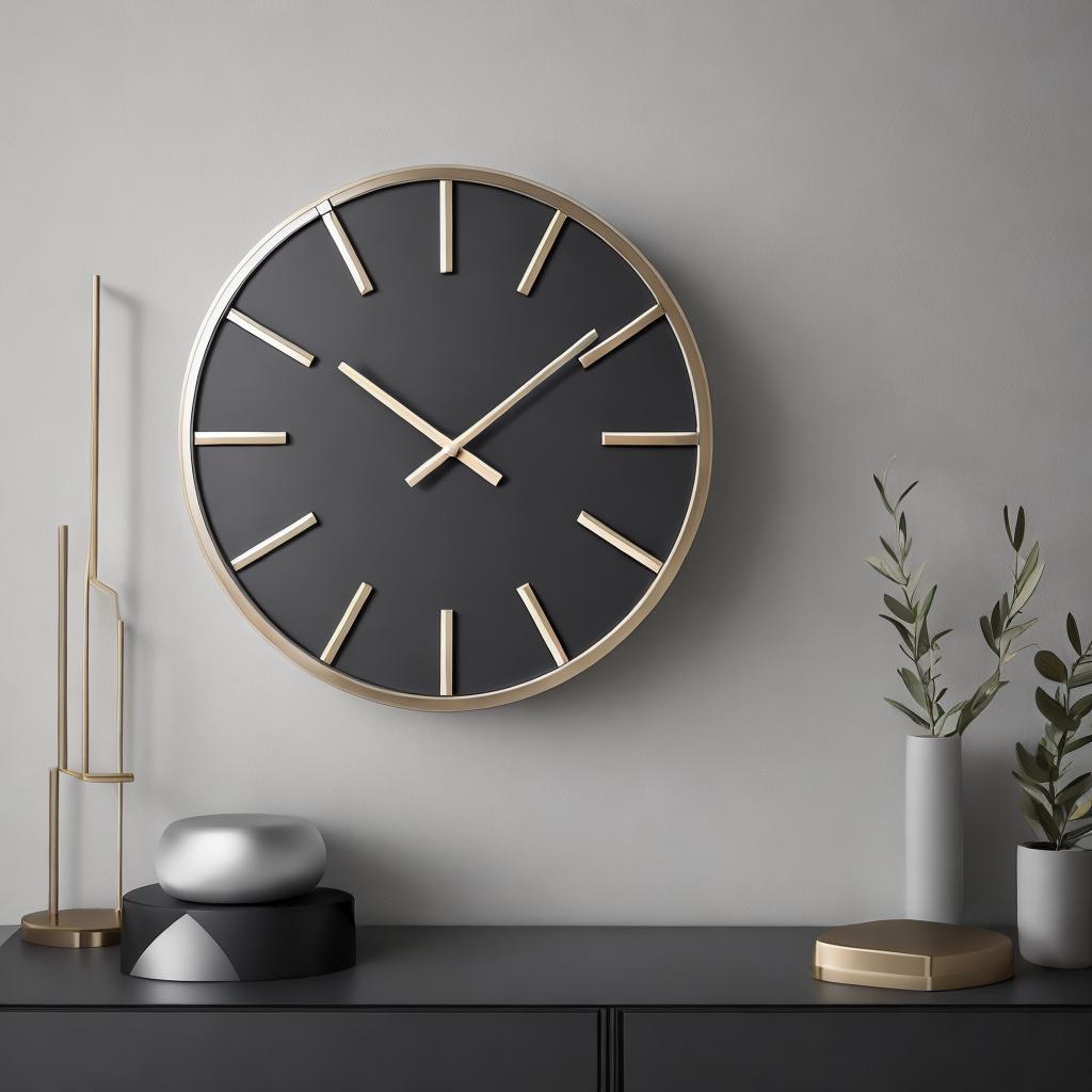 “Minimalist wall clock, sleek by @ai_generated