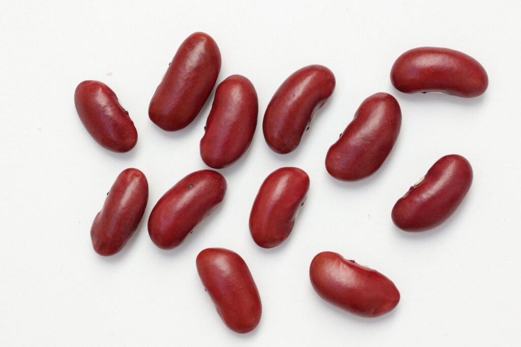 Red beans isolated on white background Stock Free