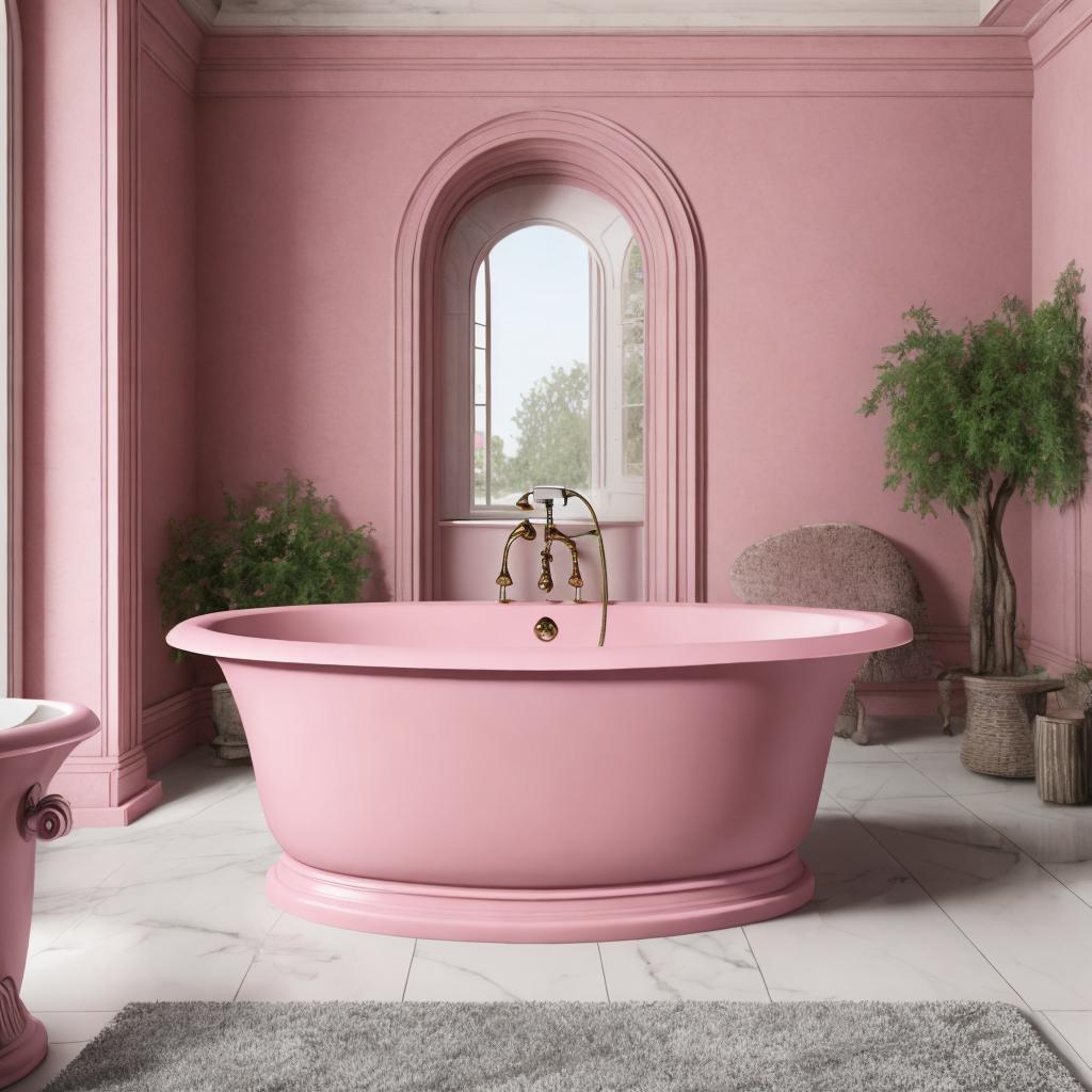 Large pink roman style by @ai_generated