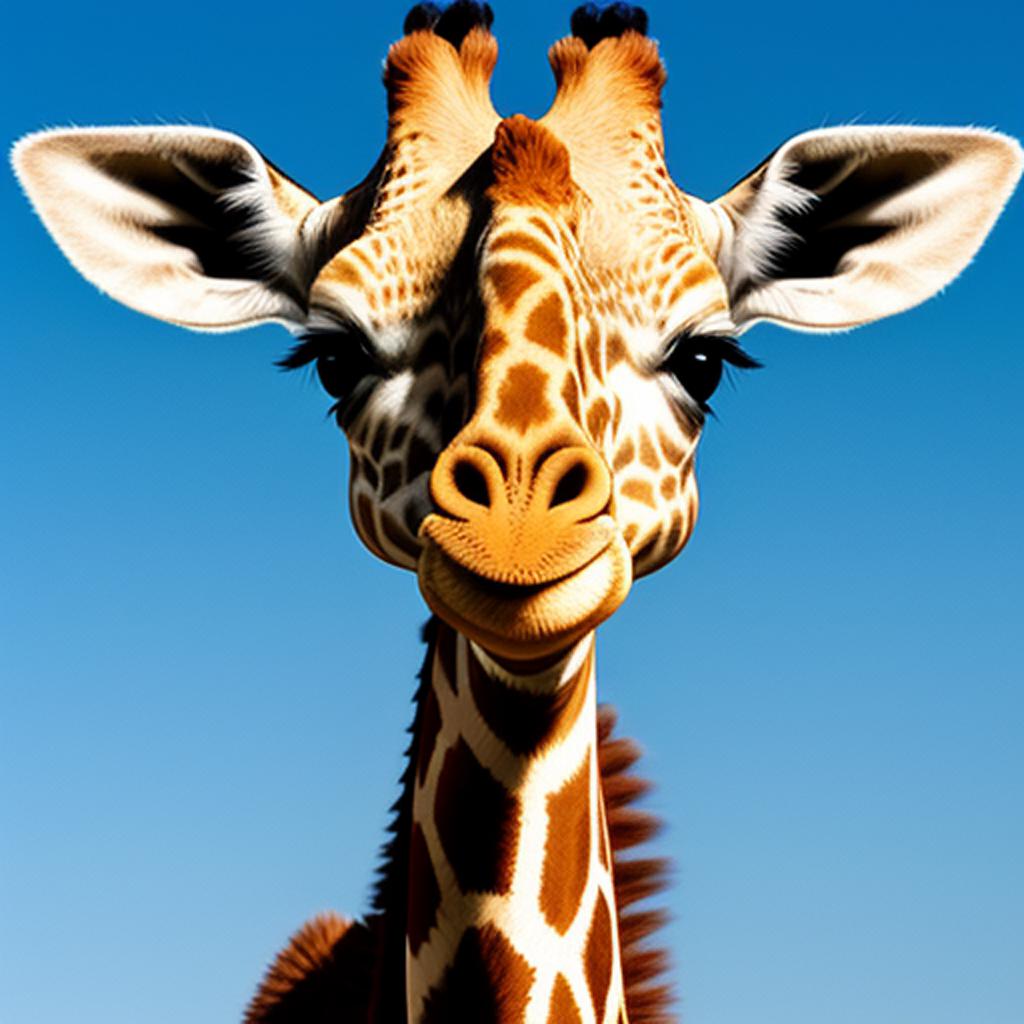 Cartoon baby giraffe by by @ai_generated