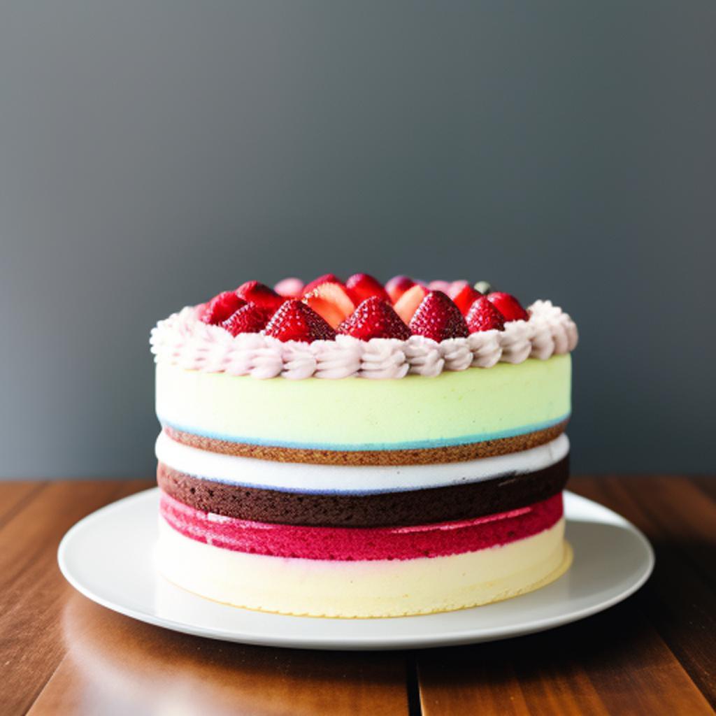 2 layers cake velvet by @ai_generated