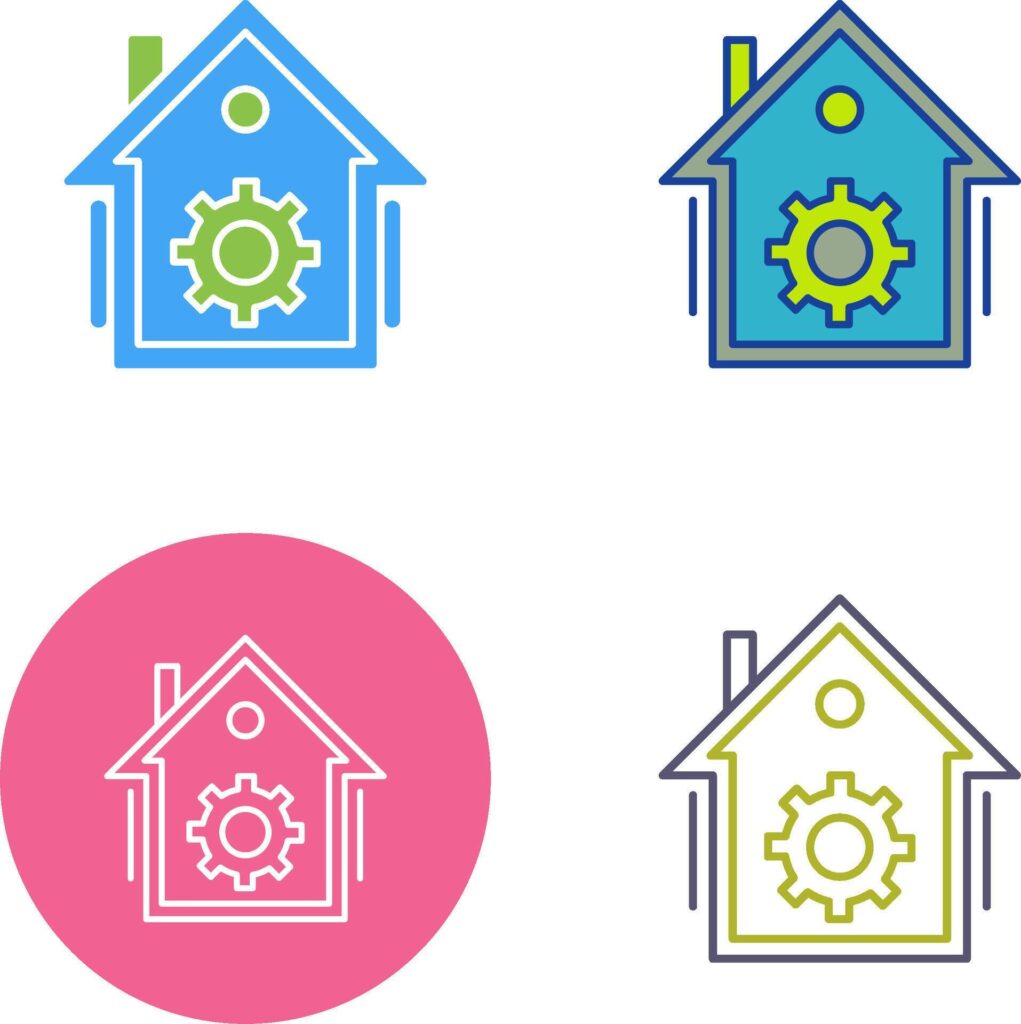 Home Automation Icon Design Stock Free