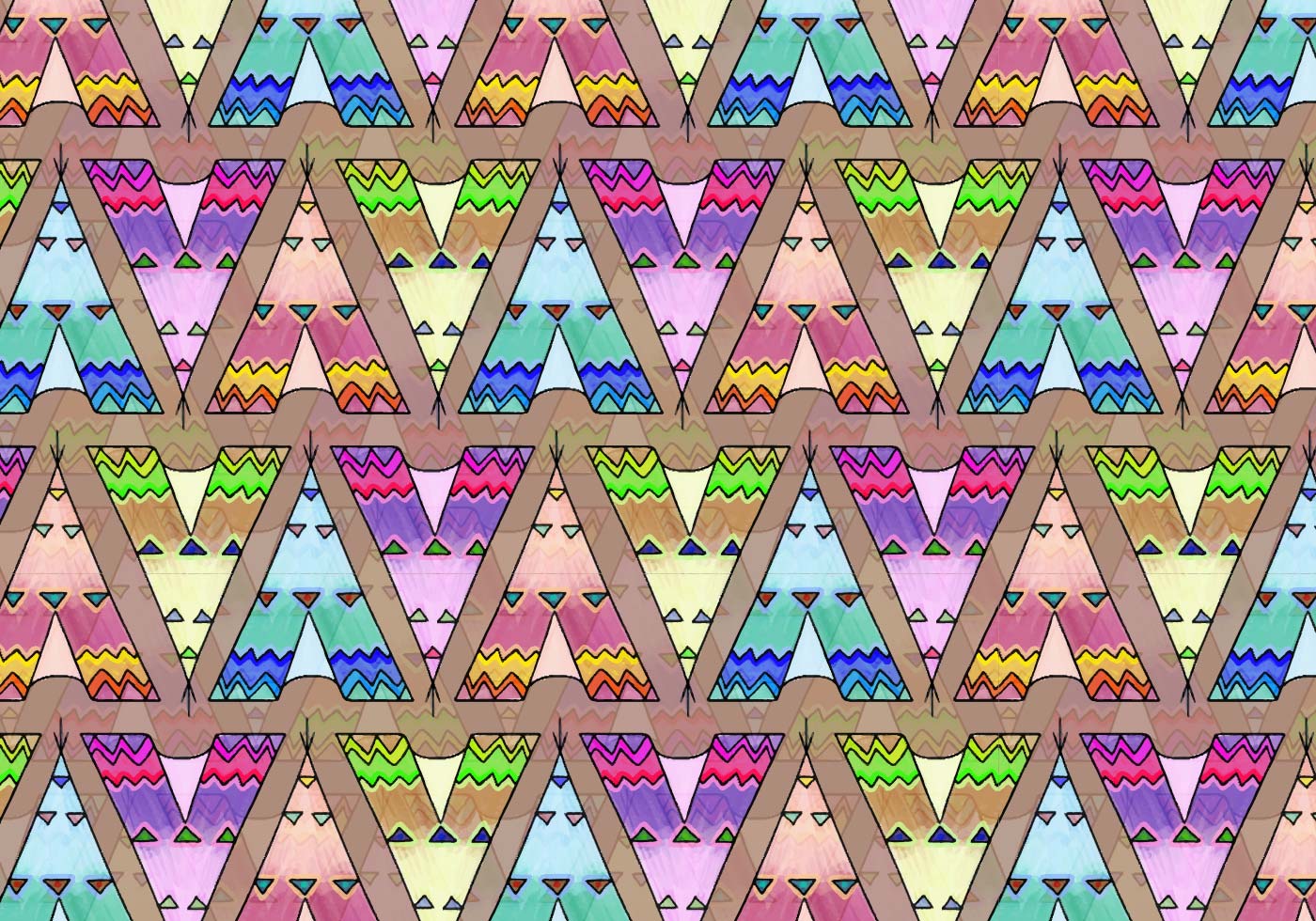 Free Vector Tipi Pattern Free Vector and Free SVG