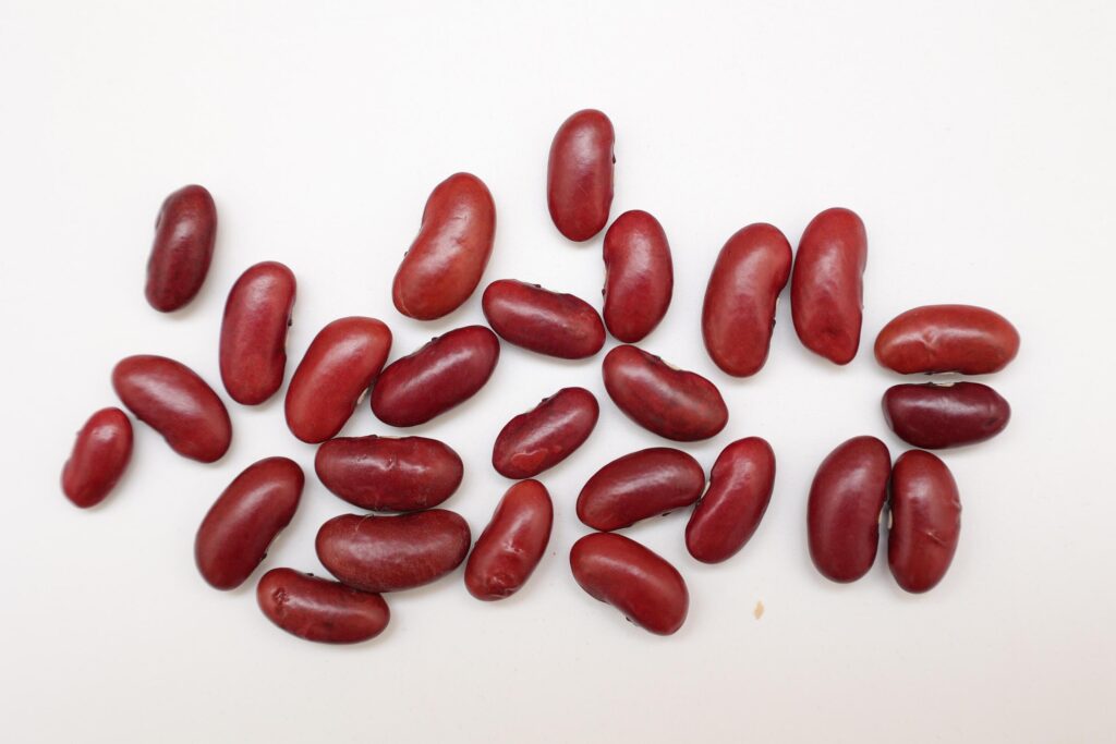 Red beans isolated on white background Stock Free