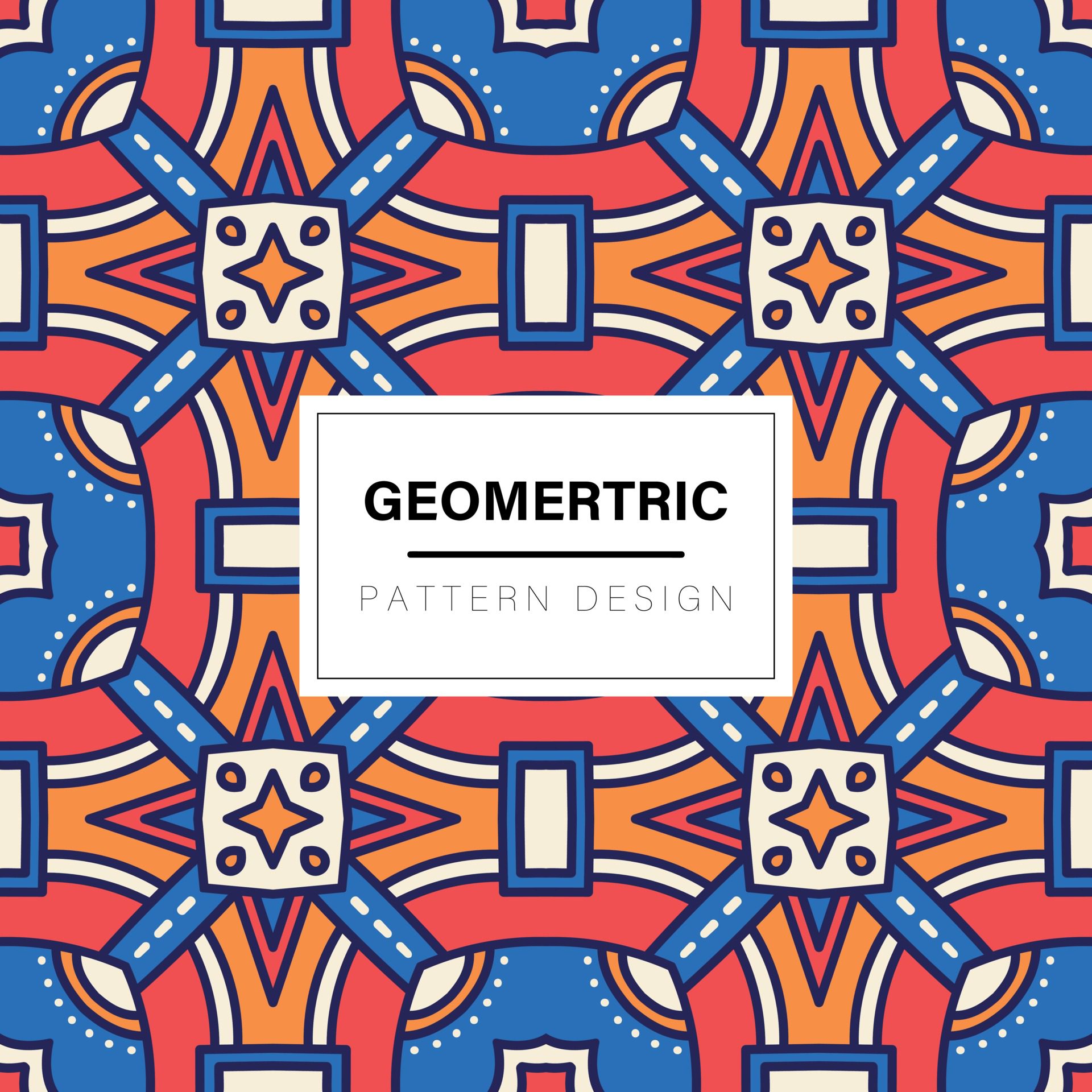 Colorful geometric seamless pattern Free Vector