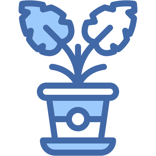 Monstera, gardening, house icon