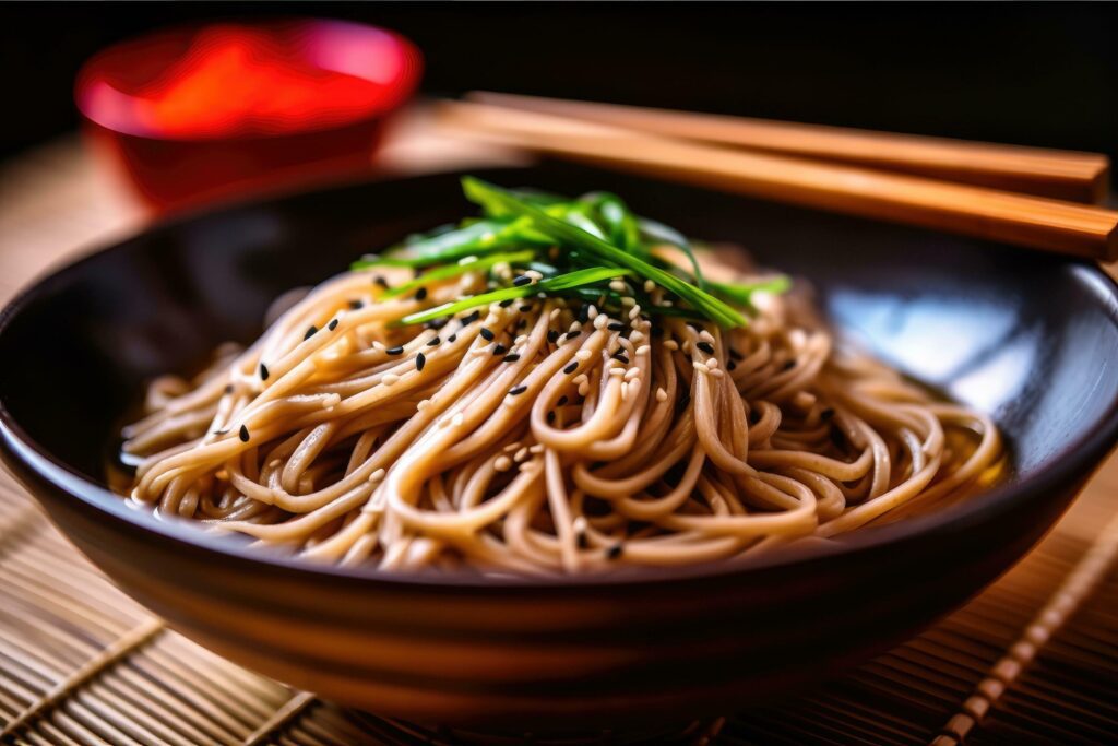 soba japanese photography Food Photography AI Generated Stock Free