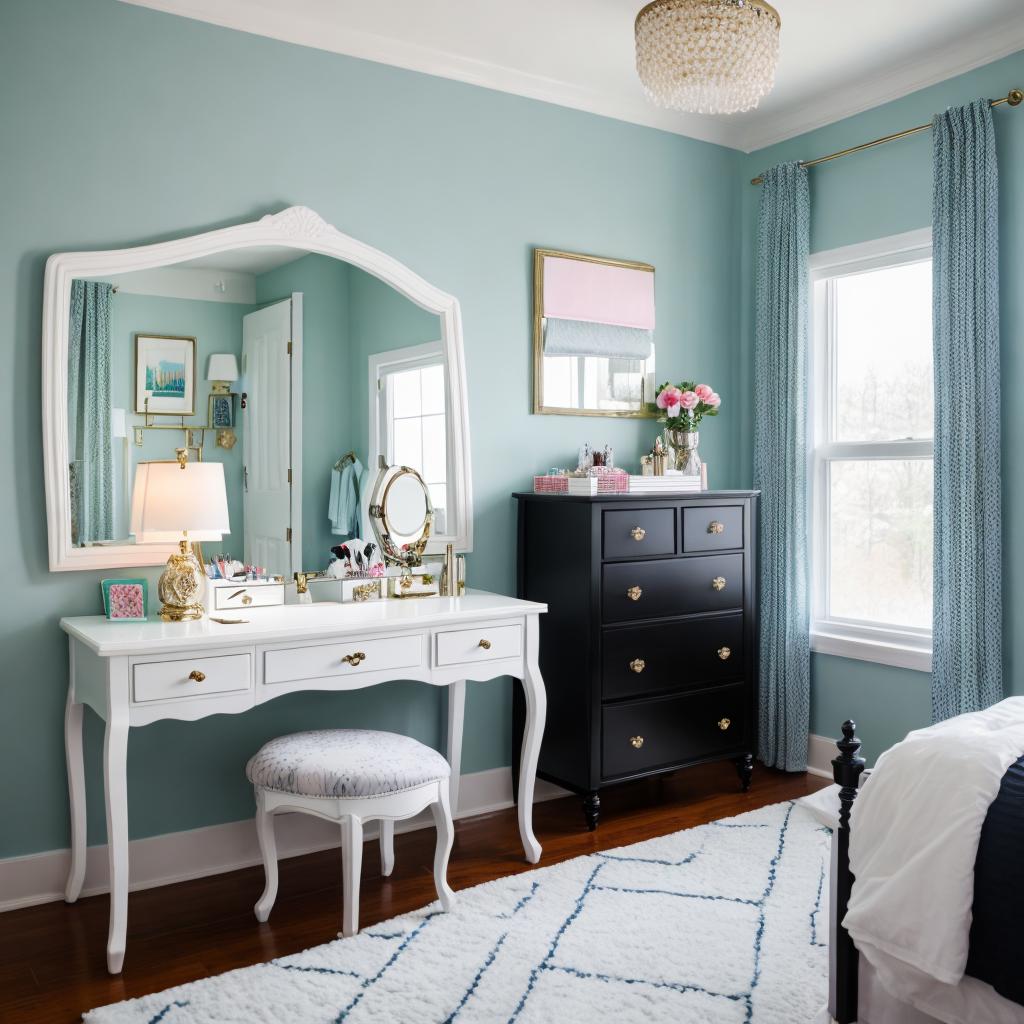 Preppy room room with by @ai_generated