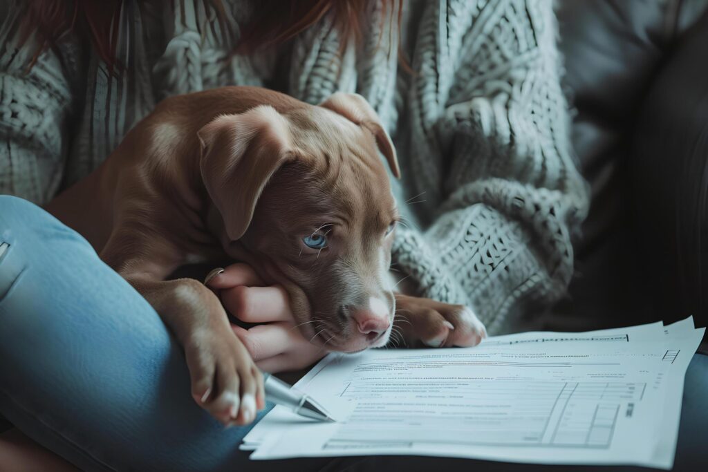 Love Unleashed Scenes of Joy at Pet Adoption Day Free Photo