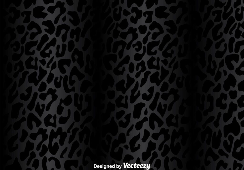 Black Leopard Pattern Free Vector and Free SVG