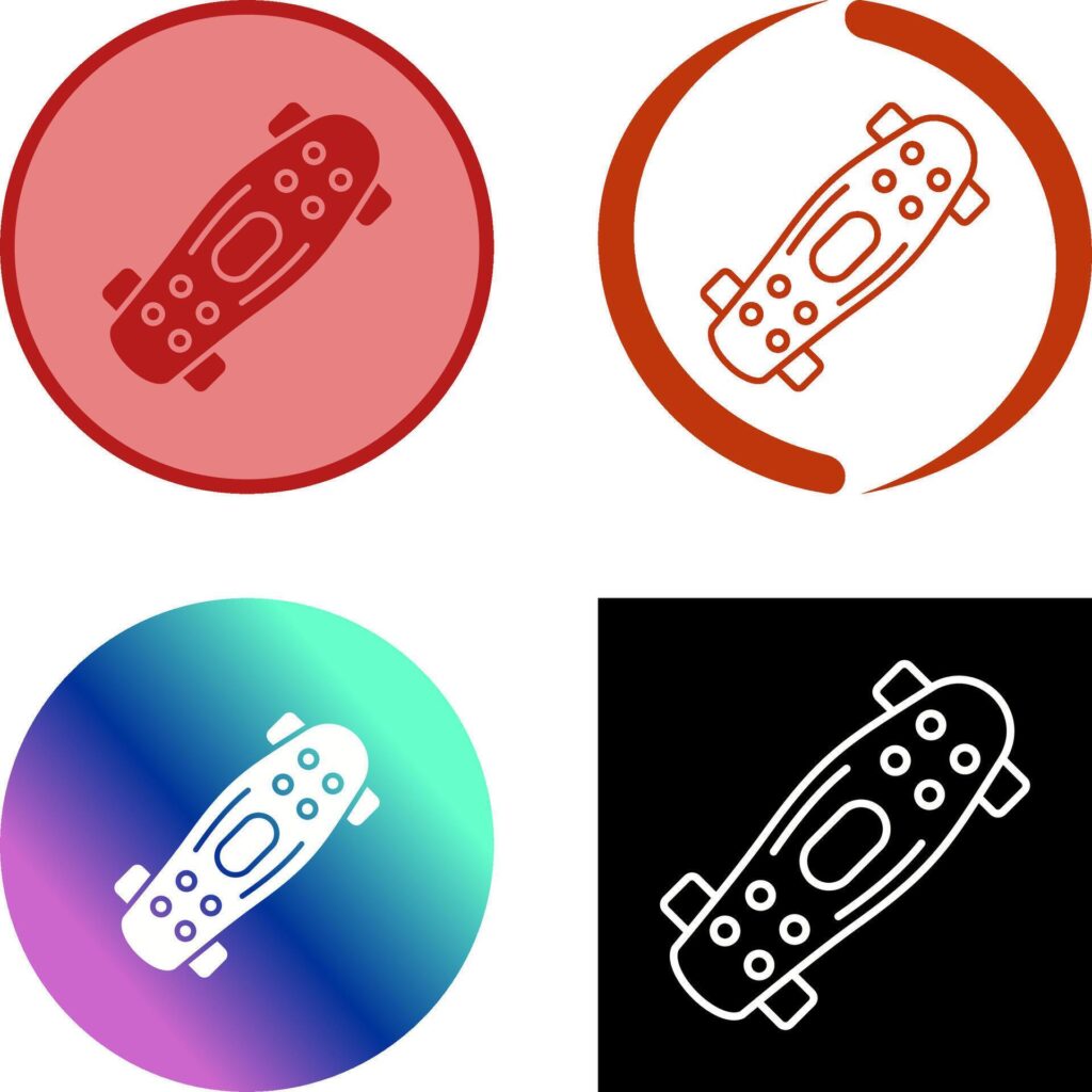 Skateboard Icon Design Stock Free