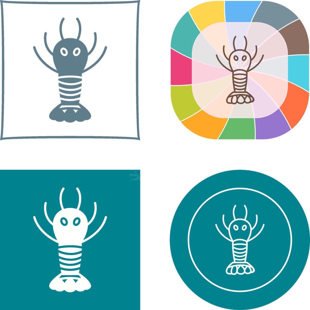 Lobster Icon Design Stock Free