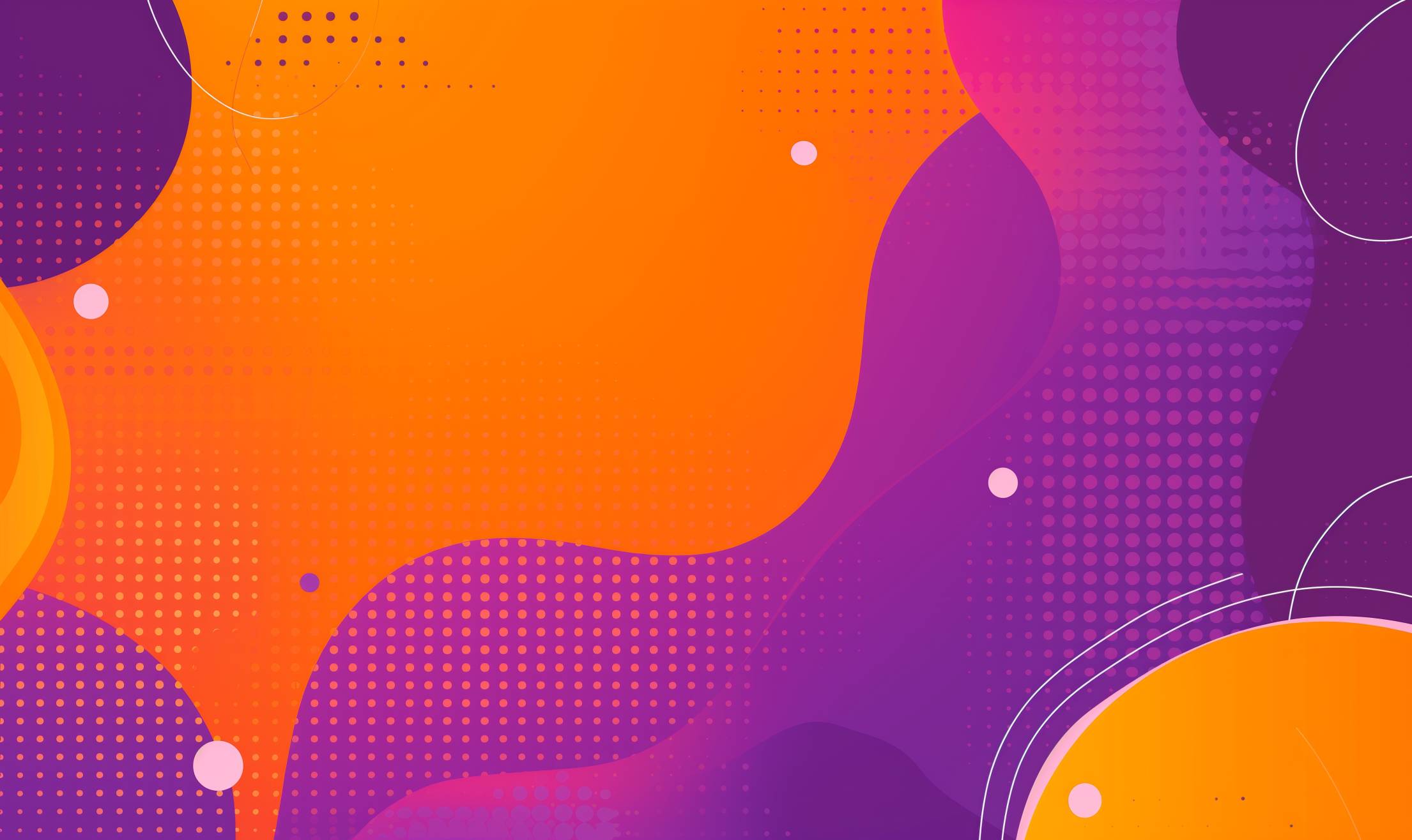 Flat Violet Orange Background