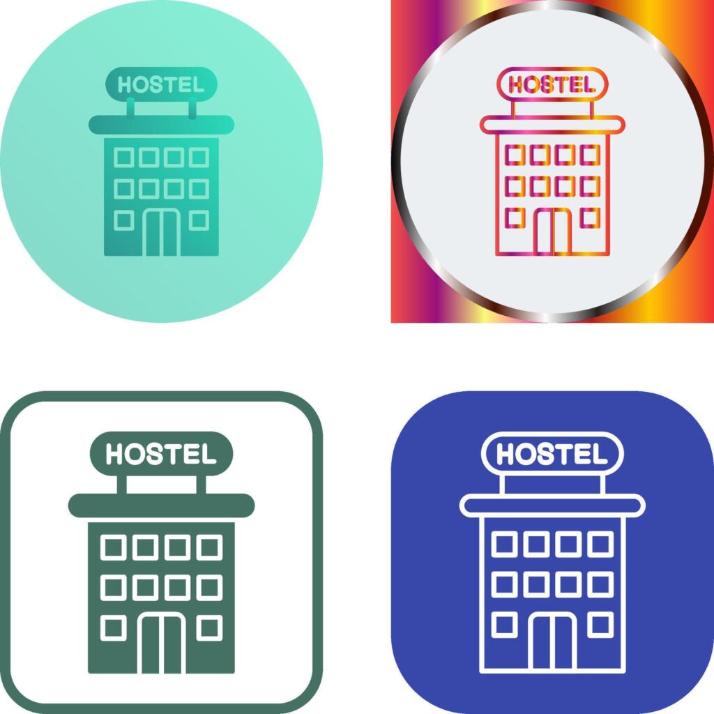 Hostel Icon Design Stock Free