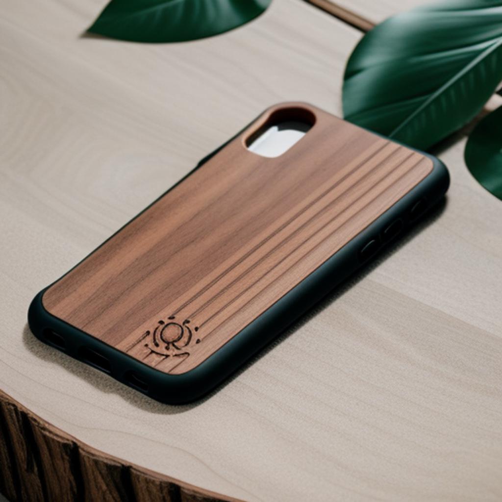 Wooden phone case by by @ai_generated