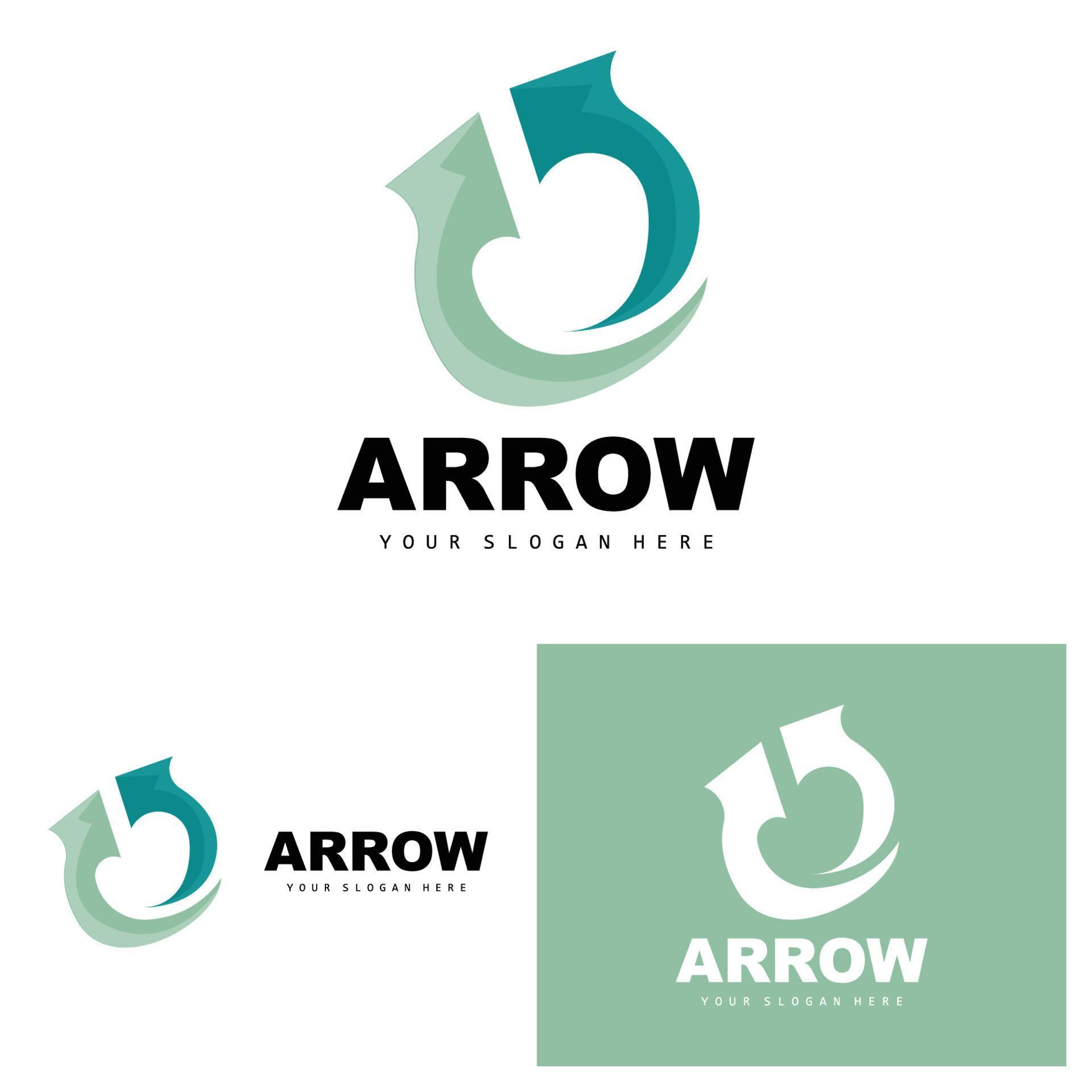 
									Arrow Direction Logo, Directional Direction Vector Icon, A Letter Model Design Stock Free