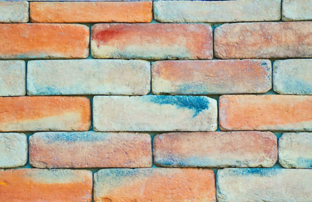 bricks for construction company background and desktop wallpaper Stock Free