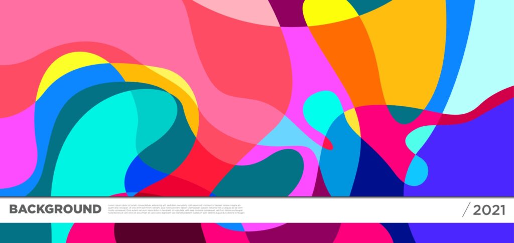 Vector colorful liquid abstract background pattern Free Vector