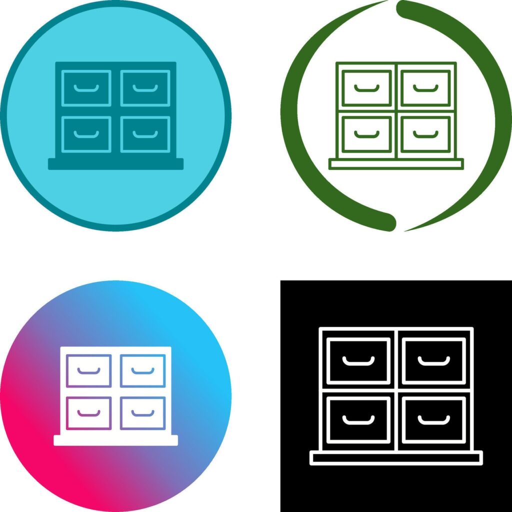 Cabinet Icon Design Stock Free