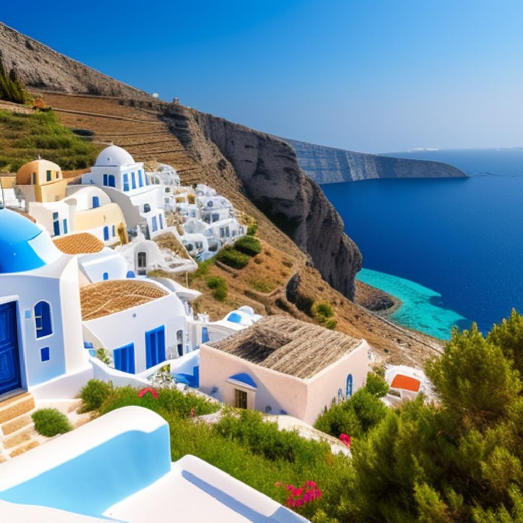 Beutifull greece island by by @ai_generated