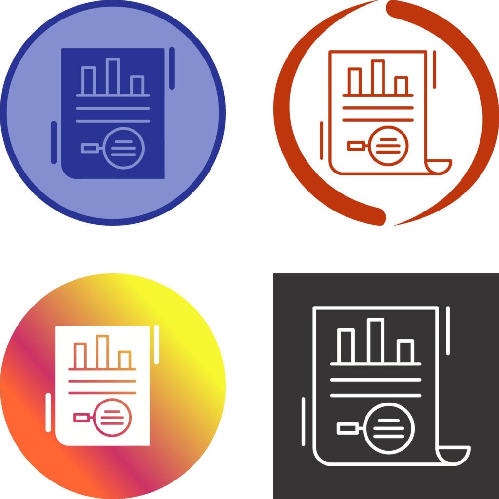 Market Research Icon Design Stock Free