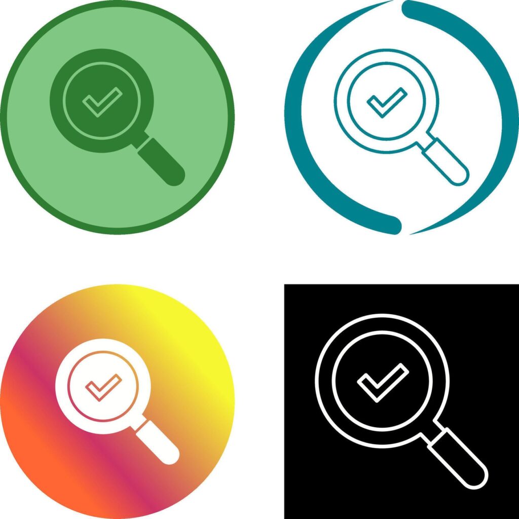 Magnifying Glass Icon Design Stock Free