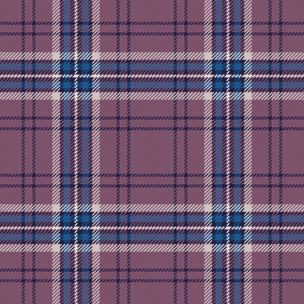 Tartan plaid violet fabric texture background. Plaid pattern ,Scottish cage Free Vector