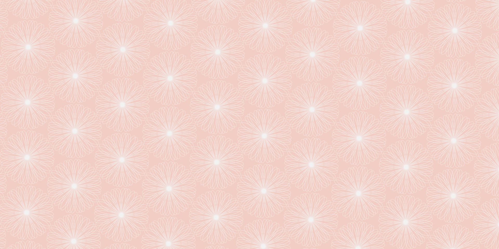 Floral pattern circle lines on pink background Free Vector