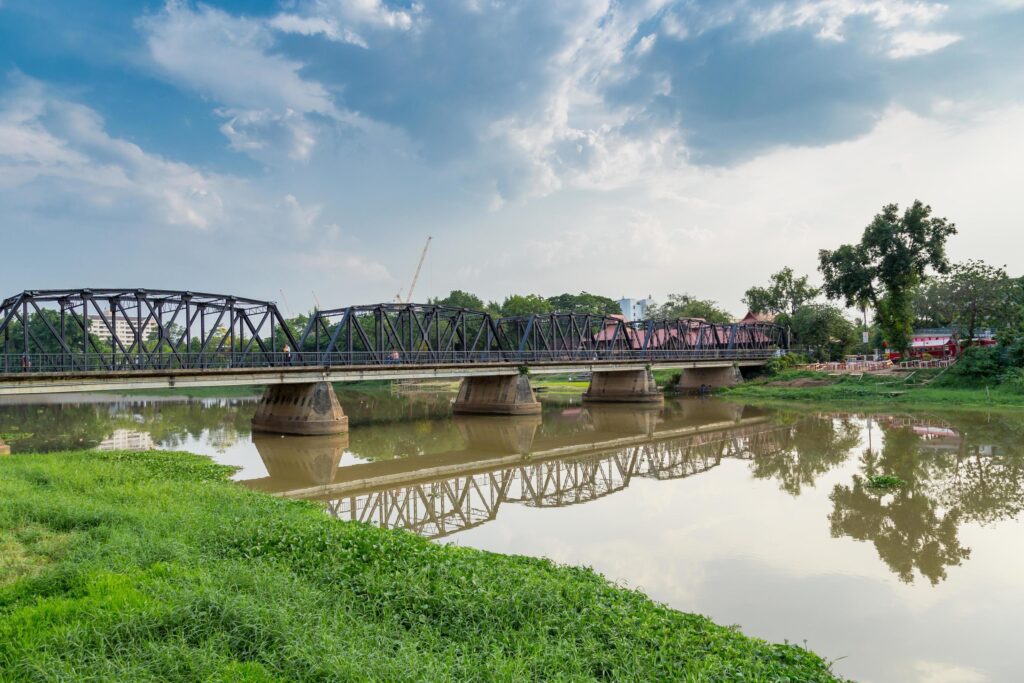 Old bridge in chiang mai, Thailand. Stock Free