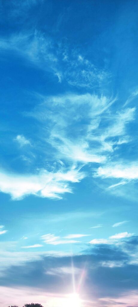 beautiful blue sky photos without edit Stock Free