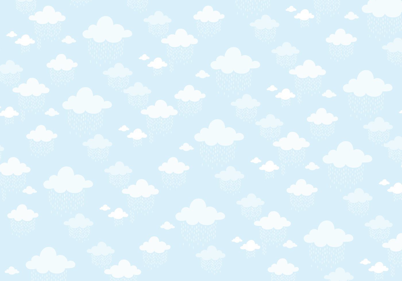 Clouds pattern background Free Vector and Free SVG