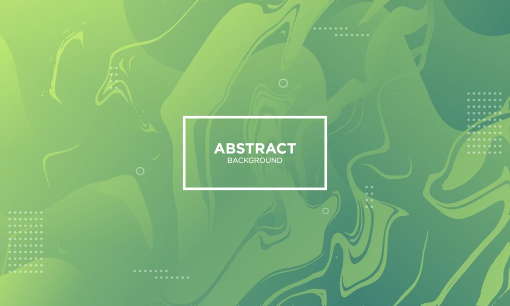 Abstract Green Fluid Wave Background Free Vector