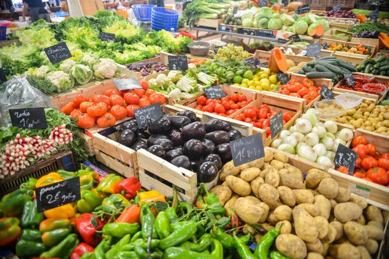 Vegetable Market Stock Free