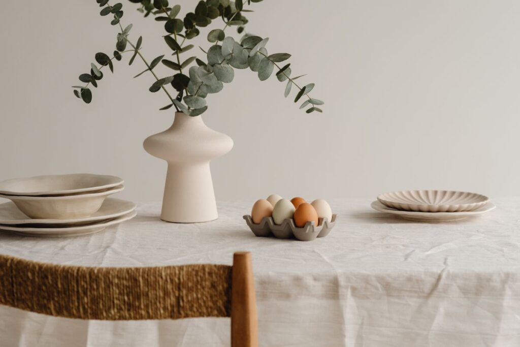 Aesthetic Easter Table and Decorations – Neutrals – Earthy Tones and Textures – Free Stock Photos Stock Free