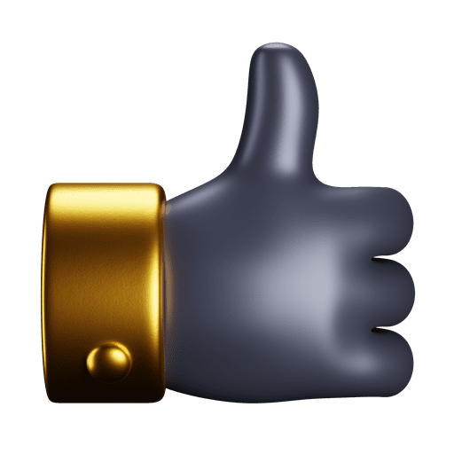 Thumb, up 3D illustration