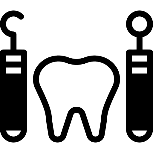 Tooth, dentist, tools icon