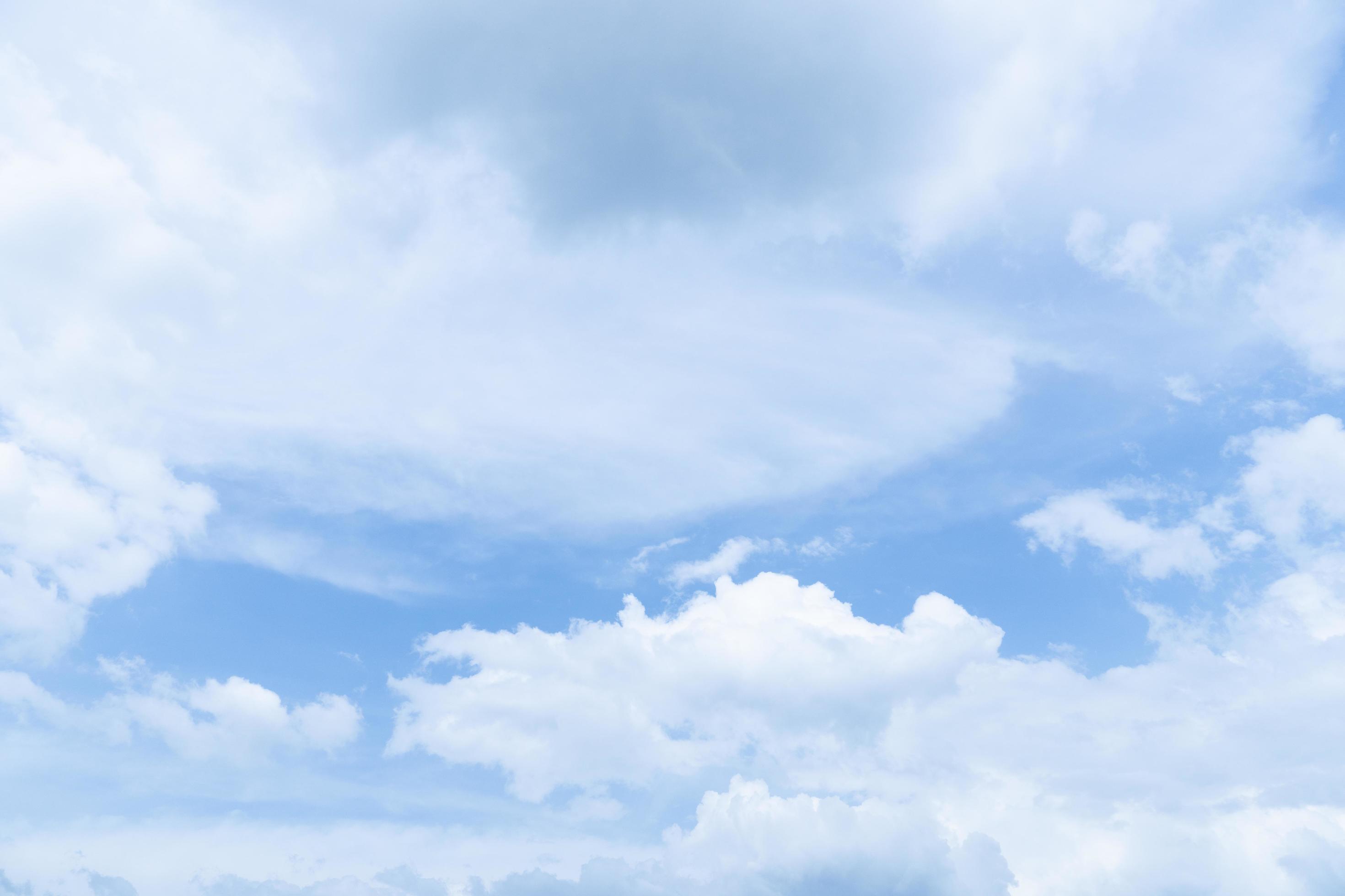 Nature background of blue sky and white clouds. Stock Free