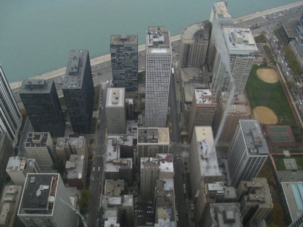 Chicago View From Top Stock Free