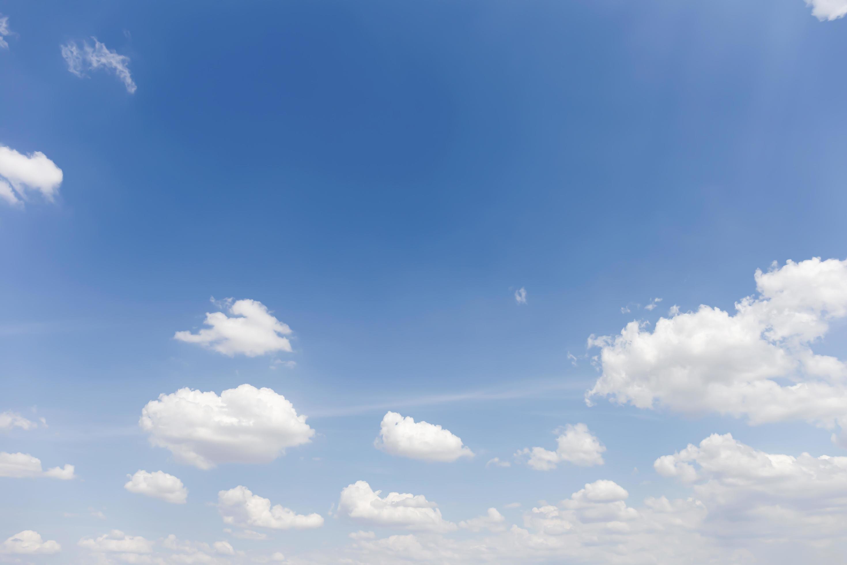 Blue sky background with clouds’ natural background. Stock Free