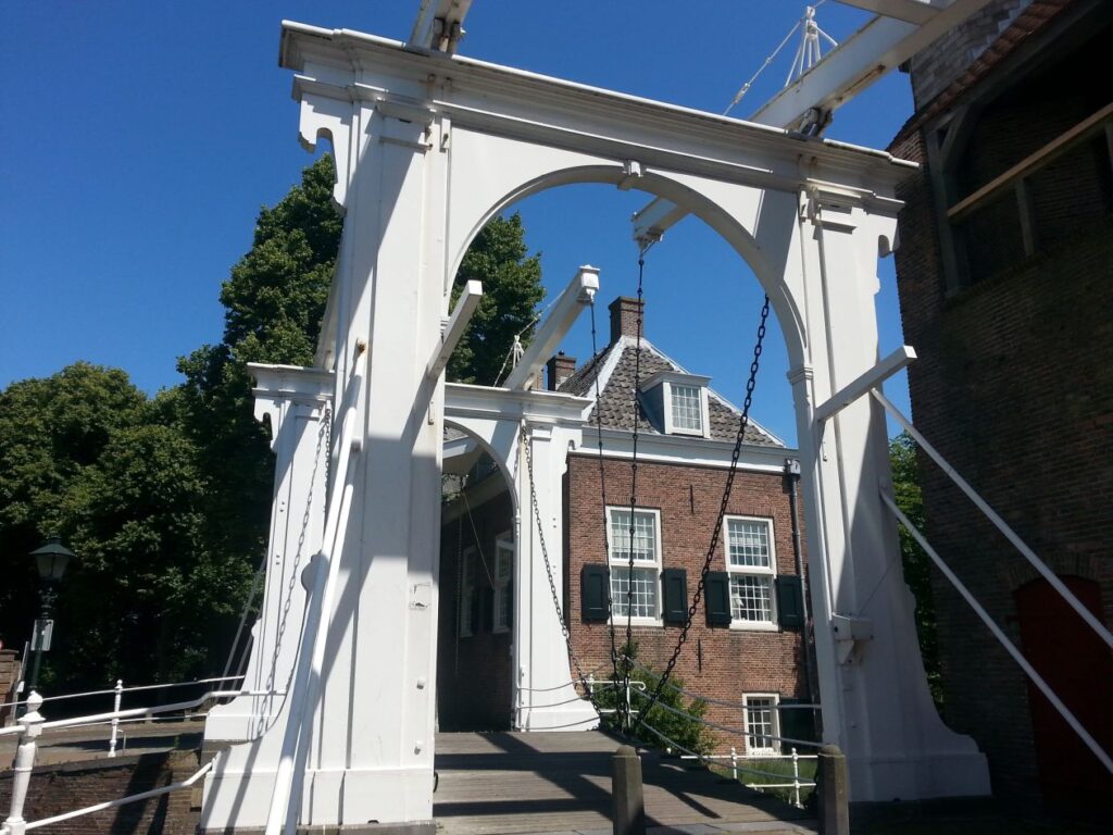 White bridge in Zierikzee Stock Free