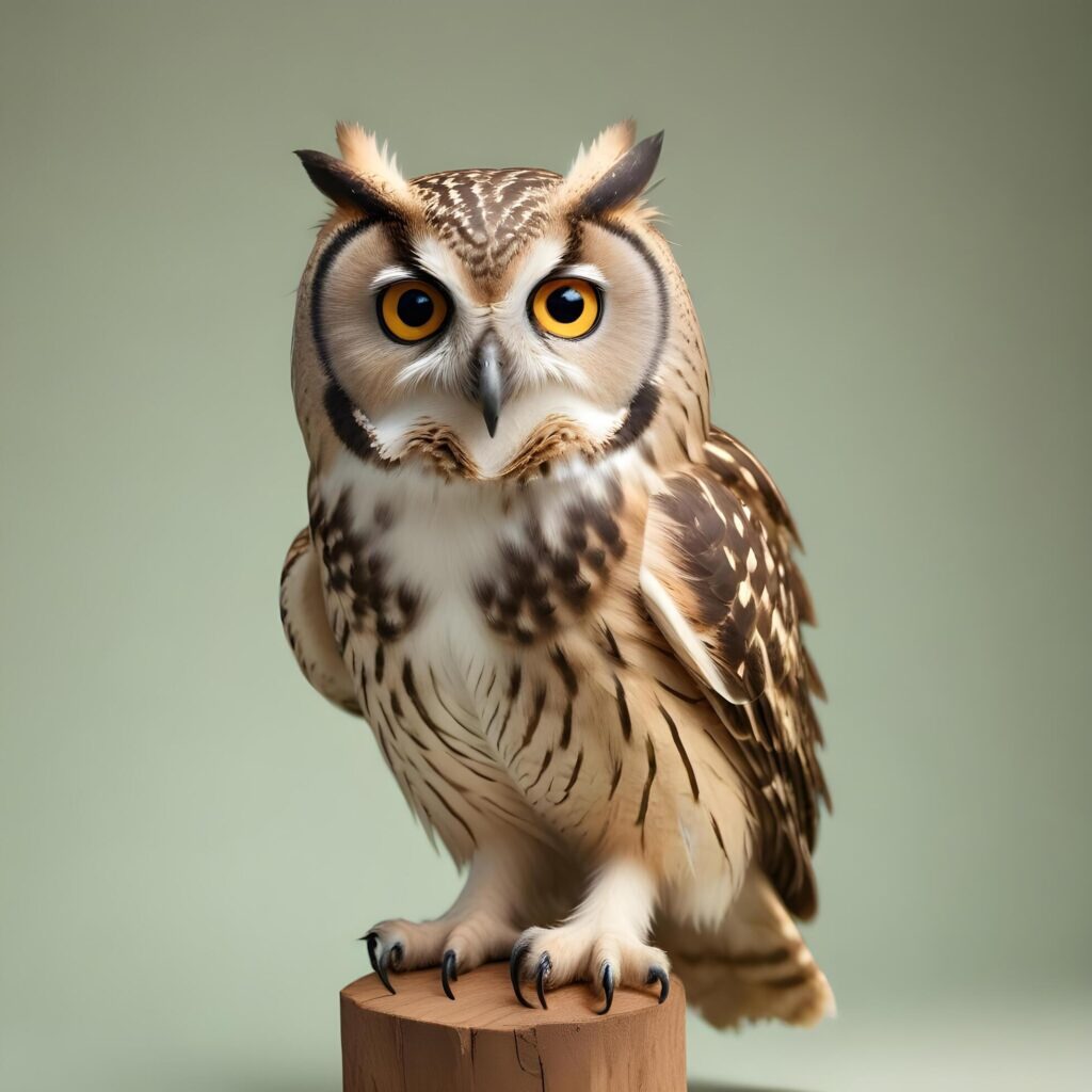 owl on lite background Stock Free