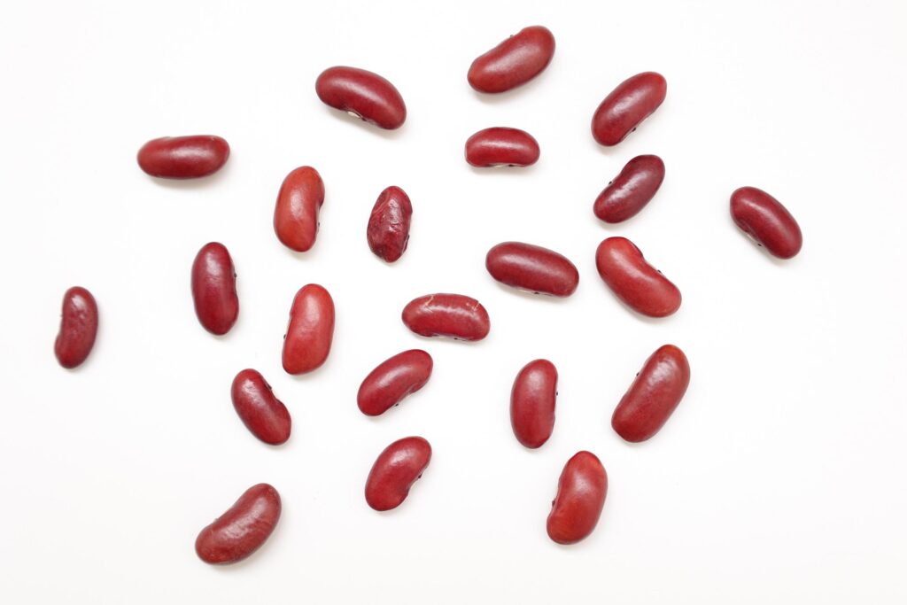 Red beans isolated on white background Stock Free