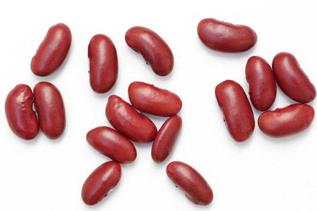 Red beans isolated on white background Stock Free