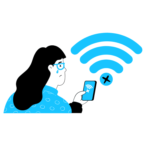 Technology, no, wifi illustration