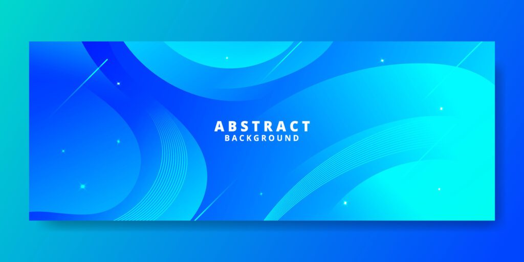 Abstract Blue Fluid Wave Banner Template Free Vector