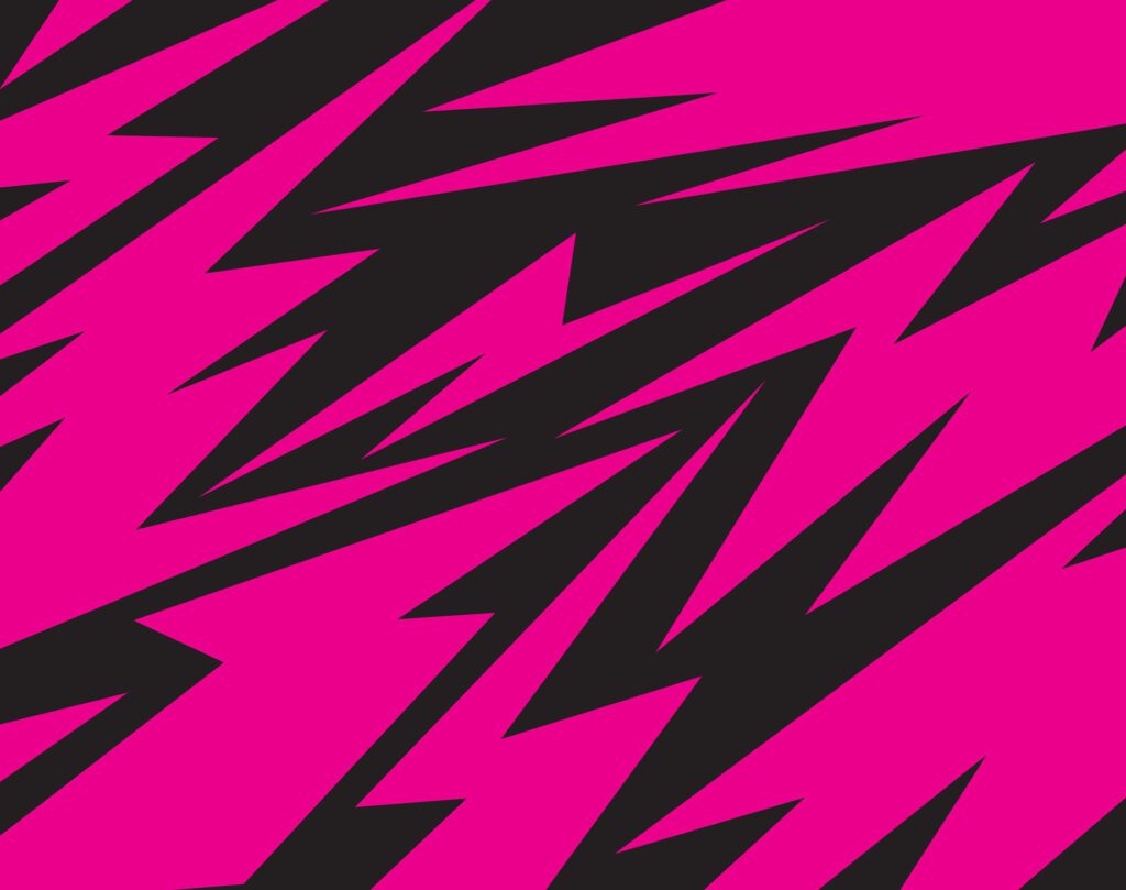 Abstract black and pink with spikes and zigzag line pattern vector background Free Vector