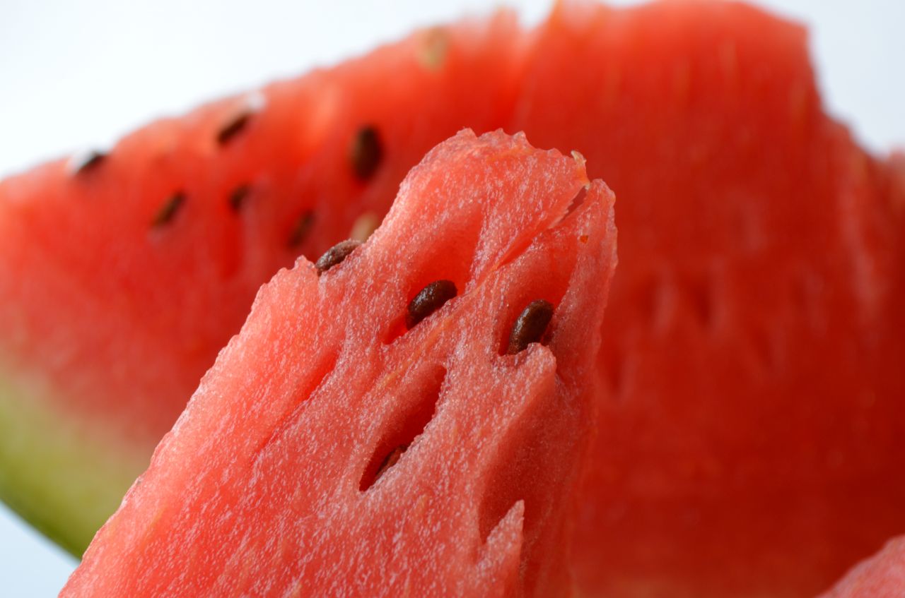 Watermelon Slice Red Closeup Stock Free